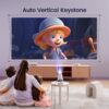 [270°Adjustable Stand] Mini projector with WiFi and Bluetooth, Outdoor Portable Movie Projector 1080P Support, Auto Keystone Home Projector for Phone/TV Stick/Laptop, WiMiUS Latest S27 - Image 6