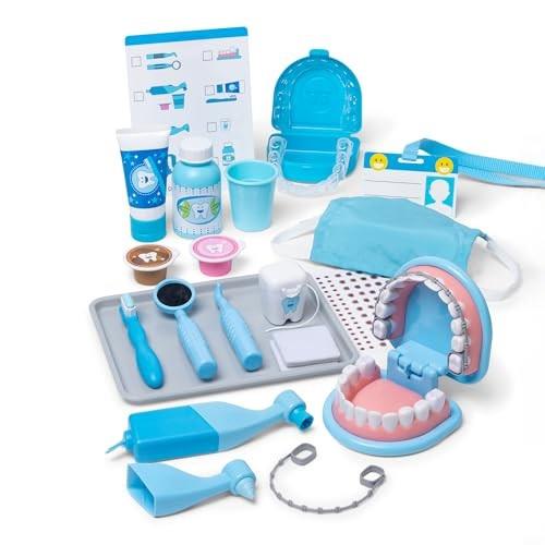 Melissa & Doug Super Smile Dentist Play Set, 25-Piece Dentist Kit with Oversized